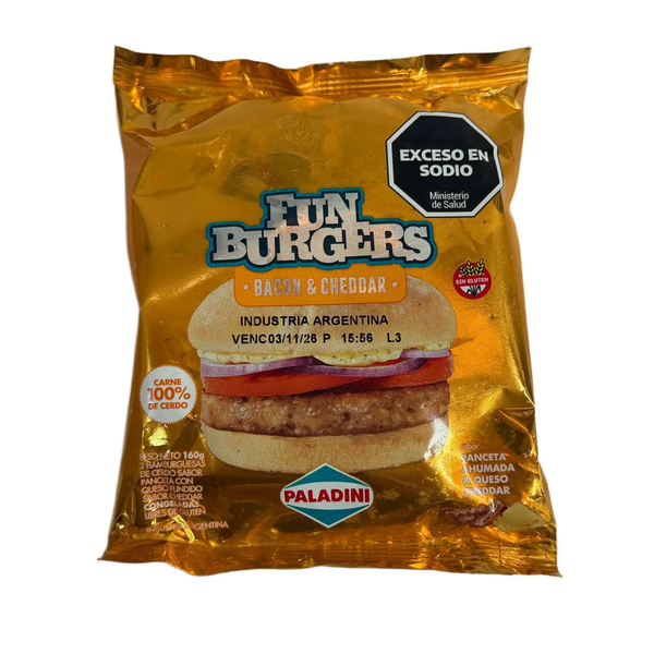 FUN BURGERS BAC&CHED PALAD.X2U160GS*16