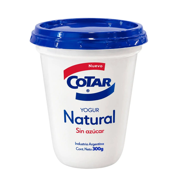 COTAR YOGUR  NATURAL S/AZUCAR X 300G
