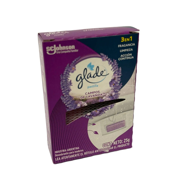 PASTILLA P/INODORO GLADE LAVANDA 25G *24