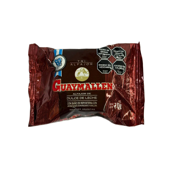 ALFAJOR GUAYMALLEN NEGRO TRIPLE 70G *24