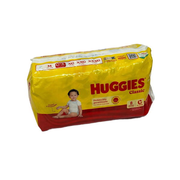 PAÑAL HUGGIES AMARILLLOx8u GR X 8U *12