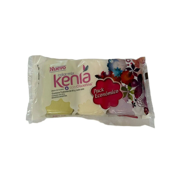 JABON KENIA COLOR MIX O PURO X3 80GRS *32