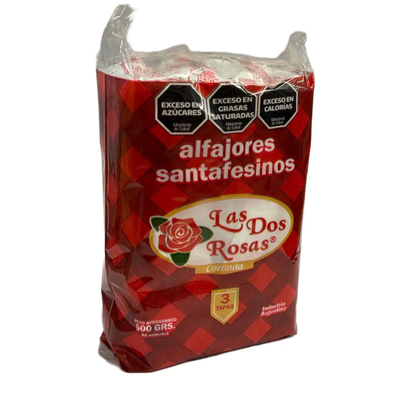 ALFAJOR SANTAFESINOS LAS ROSAS X12U*16