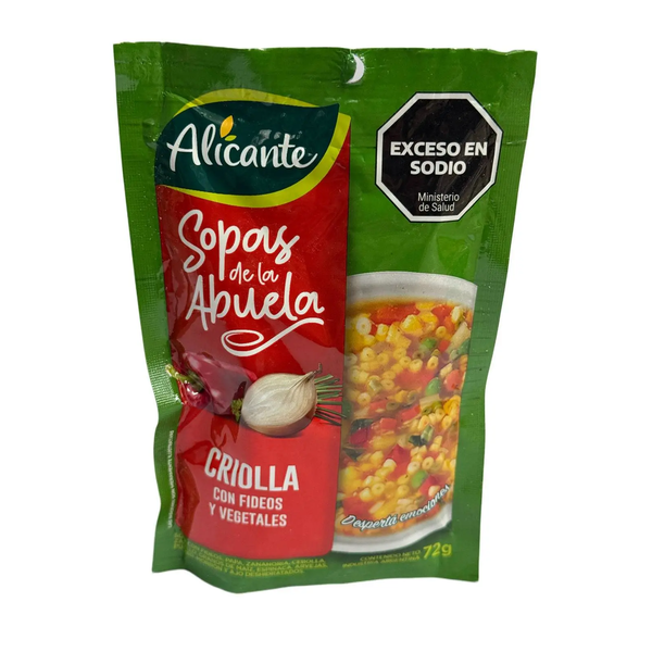 ALICANTE SOPA DE LA ABUELA CRIOLLA 72G *10