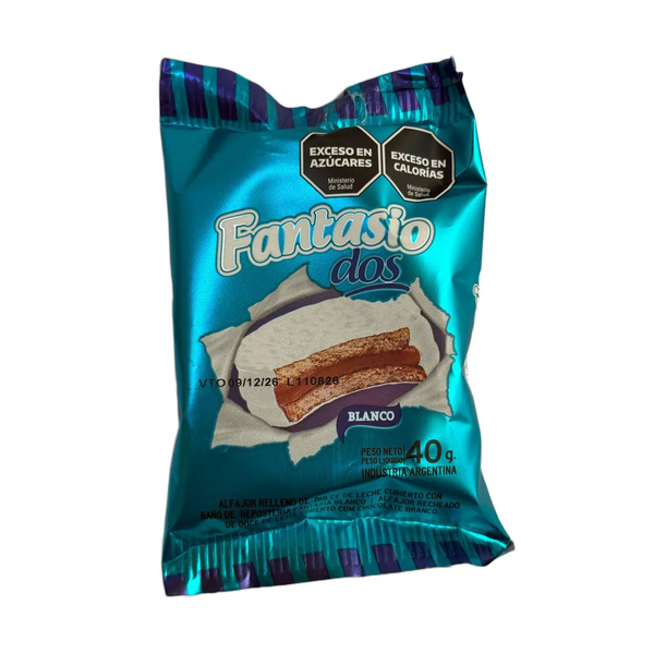 FANTASIO ALFAJOR DOS BLANCO X40G*36