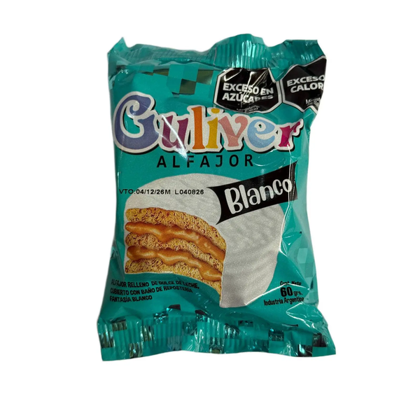 GULIVER ALFAJOR TRIPLE BLANCO X60G*24