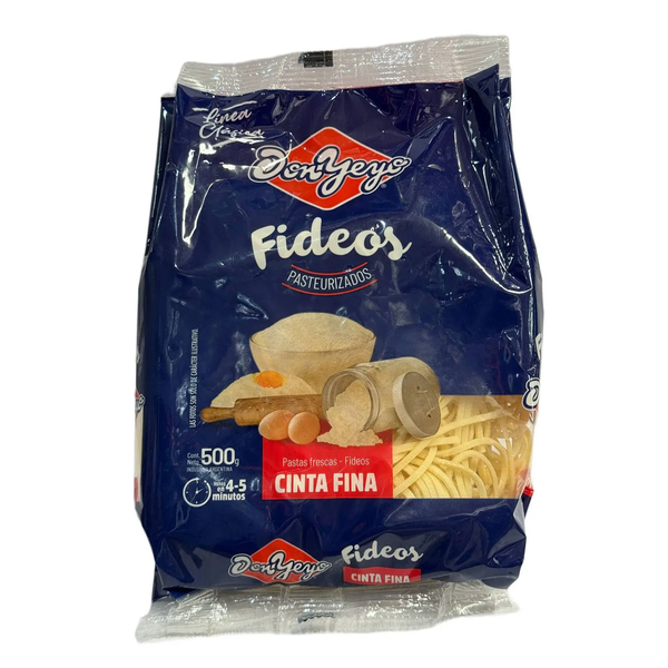 DON YEYO FIDEOS CINTA FINA X500GRS