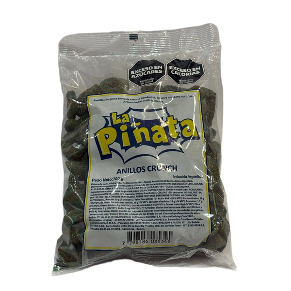 GOMA PIÑATA ANILLOS CRUNCH X700G*8