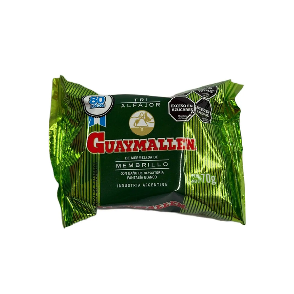 ALFAJOR GUAYMALLEN MEMBRILLO TRIPLE 70G *24