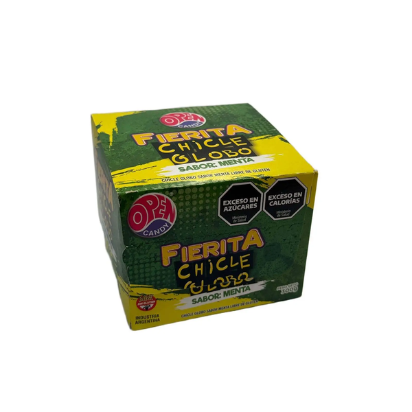 CHICLE FIERITA OPEN  MENTA  x 100U*18
