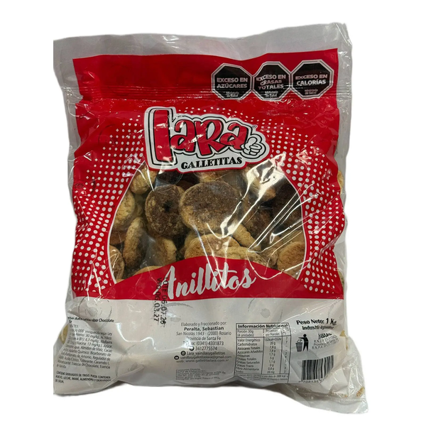 LARA GALLETITAS ANILLITOS X 1KG*4